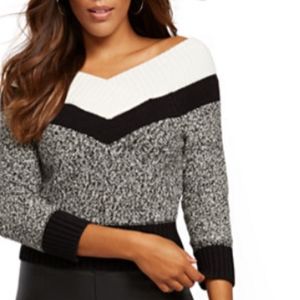 NWT New York & Company COLORBLOCK OFF-THE-SHOULDER